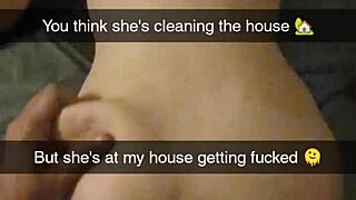 cheating milf Richelle Rose gets pounded daily on Snapchat in rough doggy style.