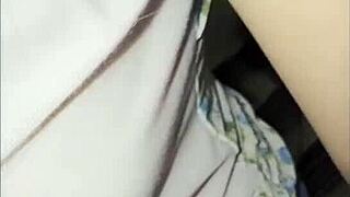First time brunette beauty gets wild on camera
