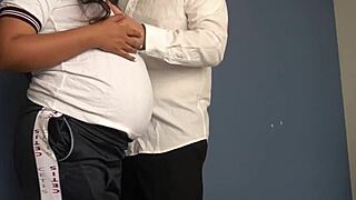 Pregnant students fucked and creampied after class in wild compilation