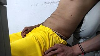 Latino stud unleashes his massive rod for kinky homemade action