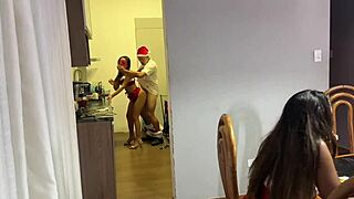 Christmas dinner and fuck with friends