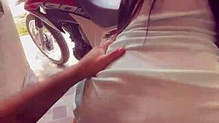 Yo, banging in public with neighbors watching this Latina ride!