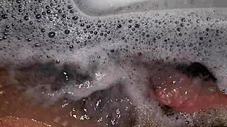 Wanna Join Me for a Hot Jerk in the Jacuzzi with Relaxing Music? PLAY WITH MY FOAMY COCK!
