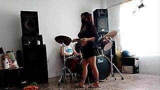 Why’s she stripping and shaking ass to drum beats?