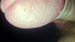 public cumshot and handjob in car with huge dick moans