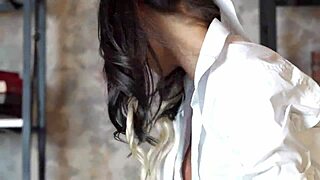 Nerd Student Monika Fox Squirts Big During Homework Prolapse