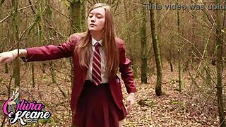 Hey, watch this student pissing outside with a Shewee!