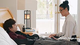 Damn, Dana Vespoli and Ricky Spanish! Shy Teacher Rides Cowgirl Despite Irritation!