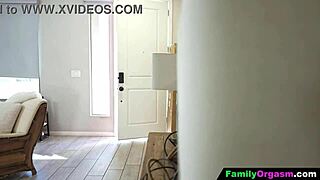 Stepsisters arrange a steamy 3some with their bros