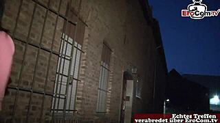 Old Man Convinces German Teen for Street Sex Now!