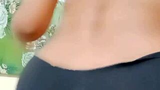 Damn! Beautiful Indian girl fingers tight pussy hard in hot bedroom session