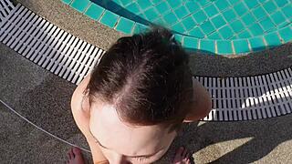 a cute stepdaughter with blue eyes seduces stepfather for wild cowgirl ride