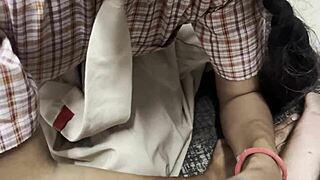 कॉलेज डॉर्म में इंडियन बॉयफ्रेंड से हार्ड फकेड