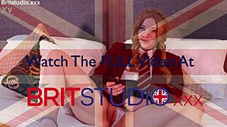 Damn Hot! Classy Redhead Teen Guides Your Wank and Cum in Lingerie