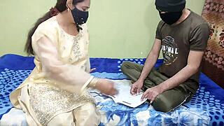 indian hot student banged doggystyle by tharki teacher with clear hindi audio