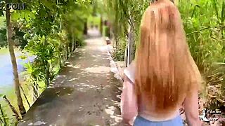 first outdoor fling with friend's cute japanese buddy in steamy action
