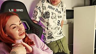 Gaming pales compared to this teen giving deepthroat blowjob to her friend