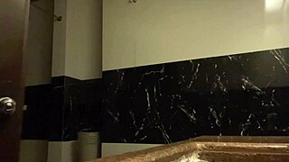 we sneak into bathroom after gym, oops, almost got caught!