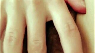 I'm aching watching Russian student finger her wet anus in black stockings