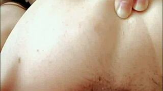 I'm aching watching Russian student finger her wet anus in black stockings