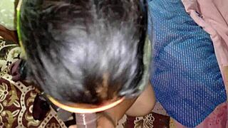 Girlfriend takes it deep with Hindi audio.