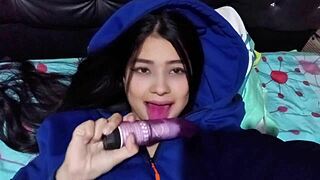 Nanny with huge tits craved my cock right at home