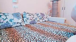 Teacher seduces student for steamy anal in lingerie and stockings at home