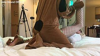 Scooby Doo parody with TS college student in wild roleplay action