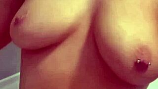 Horny British brunette plays solo with toys for intense squirts.