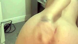 British girlfriend explores toys and masturbation in a college reality setting.