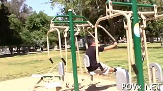 Fresh teen 18+ dives into rough naked banging