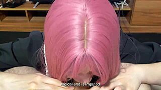 step sister, can you believe her new blowjob uniform skills with step brother?