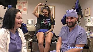 Dr Tampa Examines Student Intern Stefania Mafra