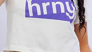 Sexy Latina Teen 18+ Masturbates on Phone for Boyfriend, So Hot!