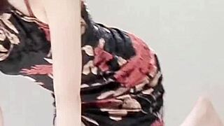 Adult Sexy One Piece On Skinny Asian! Look At Those Legs And Small Waist, Wow!