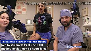 Dr Tampa Examines Student Intern Stefania Mafra