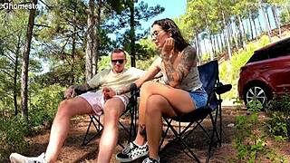 public anal fucking in nature with that big cock 😈