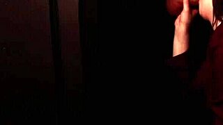 student sucks cock at the gloryhole in homemade lingerie