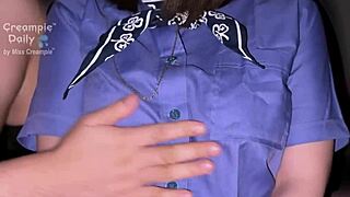 Student's tight pussy gets a dripping wet creampie finish