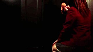 student sucks cock at the gloryhole in homemade lingerie