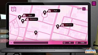 Luna feels intense pleasure masturbating with her dildo in the washroom, next to the female anchor.