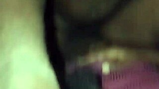 Hairy ebony college babe intensely fucks boyfriend in missionary for creampie