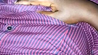 Hairy ebony college babe intensely fucks boyfriend in missionary for creampie