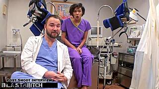 Student Jackie Banes Caught, Gagged, and Blasted in POV