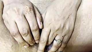 why is this collage girl fingering her big pussy?