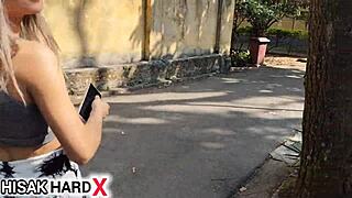 Ela turned 18 and invited a friend for her first time outdoors