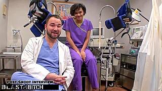 student jackie banes caught and blasted with cum by doctor tampa