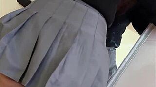 caught my stepsister before college for a quick ass cum pov! 😈