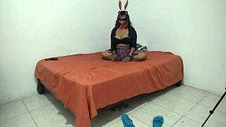 18 Year Old Rebellious Student Has Dry Dark Pussy