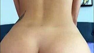 Homemade sex with busty Tinder girl Aubry Babcock. She’s bent over, teasing in doggystyle